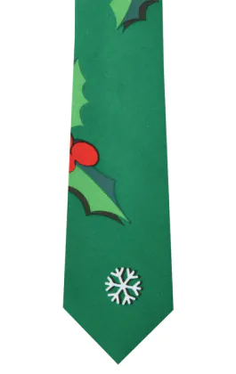 d/Spoke Christmas Holly-Days Tie
