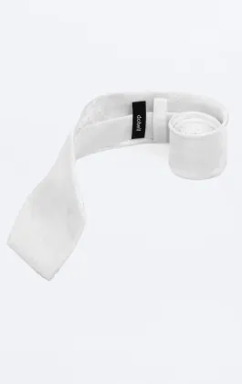 White Paisley Tie