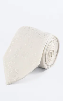 Ivory Paisley Tie