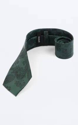 Racing Green Paisley Tie