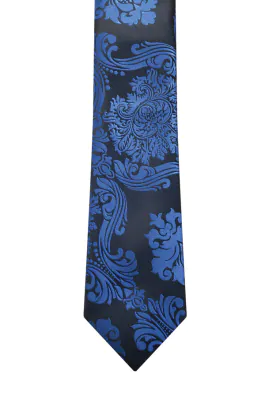 Blue Victorian Jacquard Tie