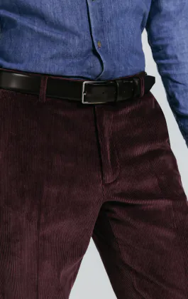 Burgundy Corduroy Trousers