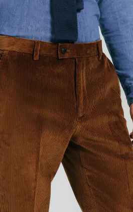 Mid Brown Corduroy Trousers
