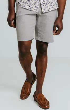 Light Grey Linen Shorts