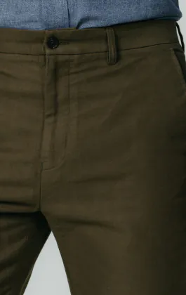 Olive Moleskin Trousers