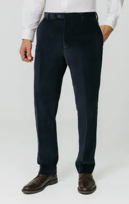 Navy Corduroy Trousers
