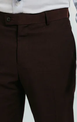 Burgundy Suit Trousers
