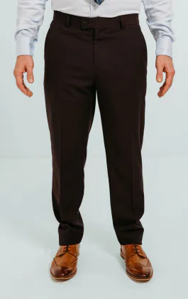 Burgundy Suit Trousers
