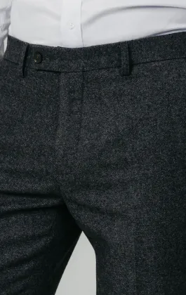 Grey Donegal Tweed Trousers