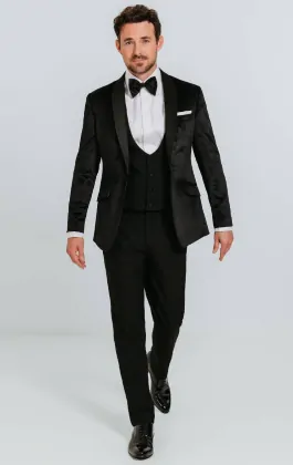 Velvet black tuxedo blazer on sale