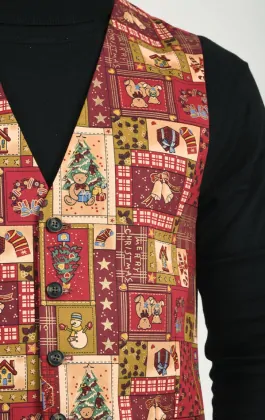 Christmas waistcoat the range top