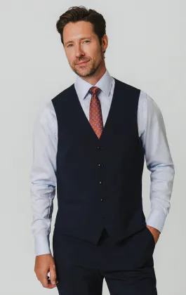 Navy Waistcoat