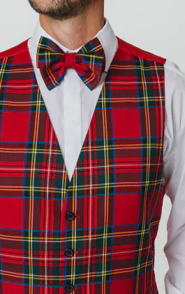 Red Tartan Waistcoat