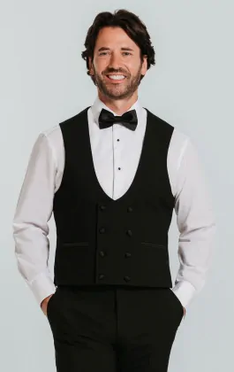 Black tie evening waistcoat discount