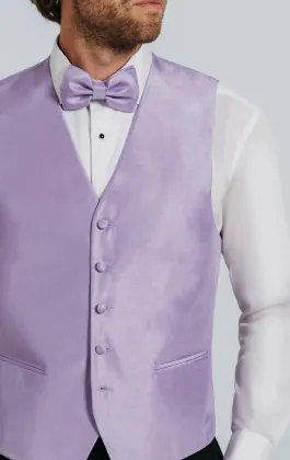 Lavender Dupion Waistcoat