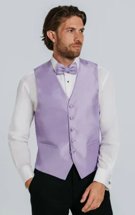 Lavender Dupion Waistcoat