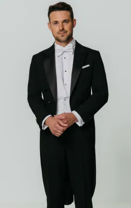 black dress shirt white tie Performance Stretch Wedding Suit The laydown collar is a traditional design that pairs perfectly with either a bow tie or necktie Black Tie Attire: Guide to