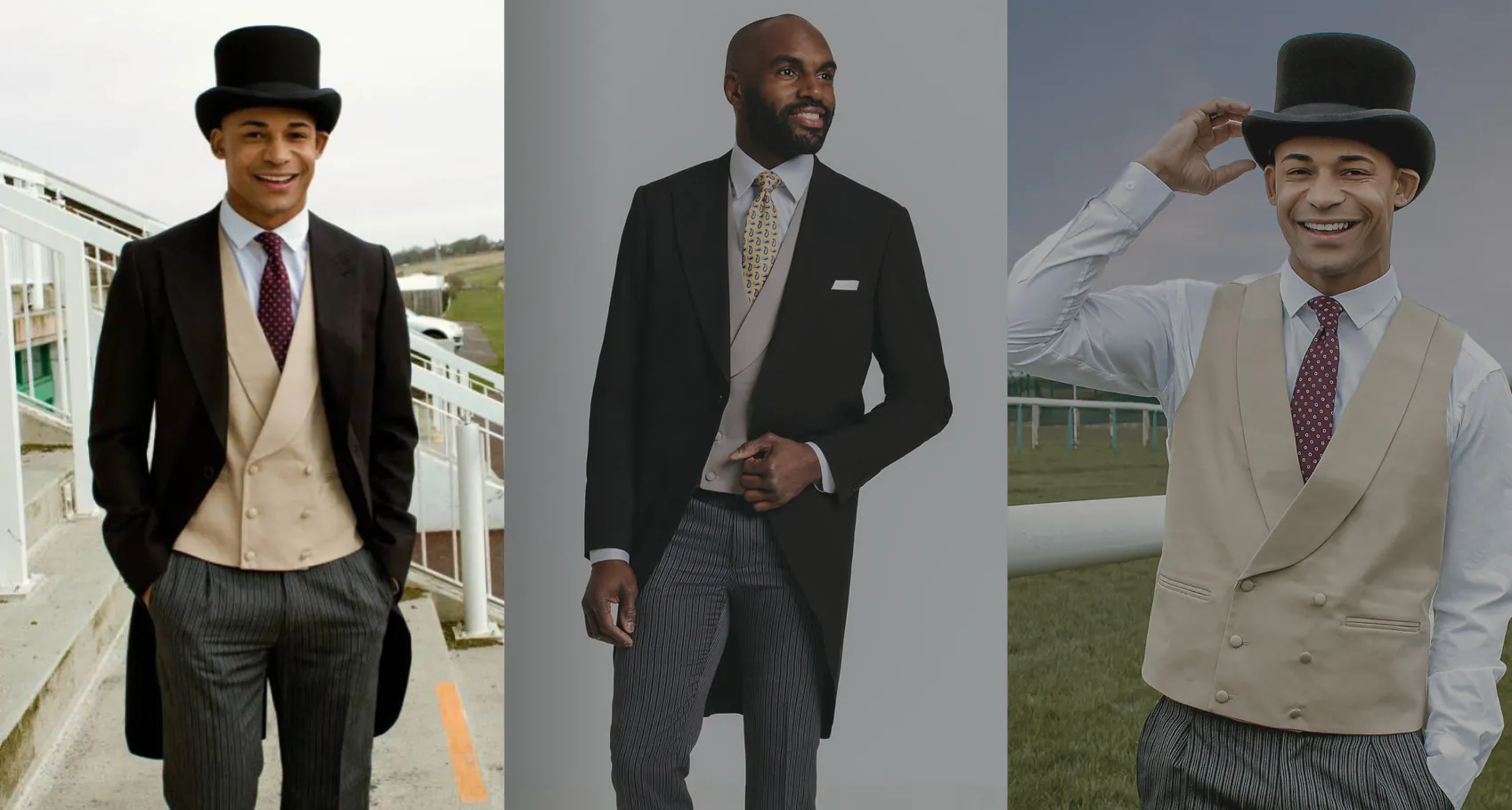 Royal Ascot suit with top hat and morning dress styling