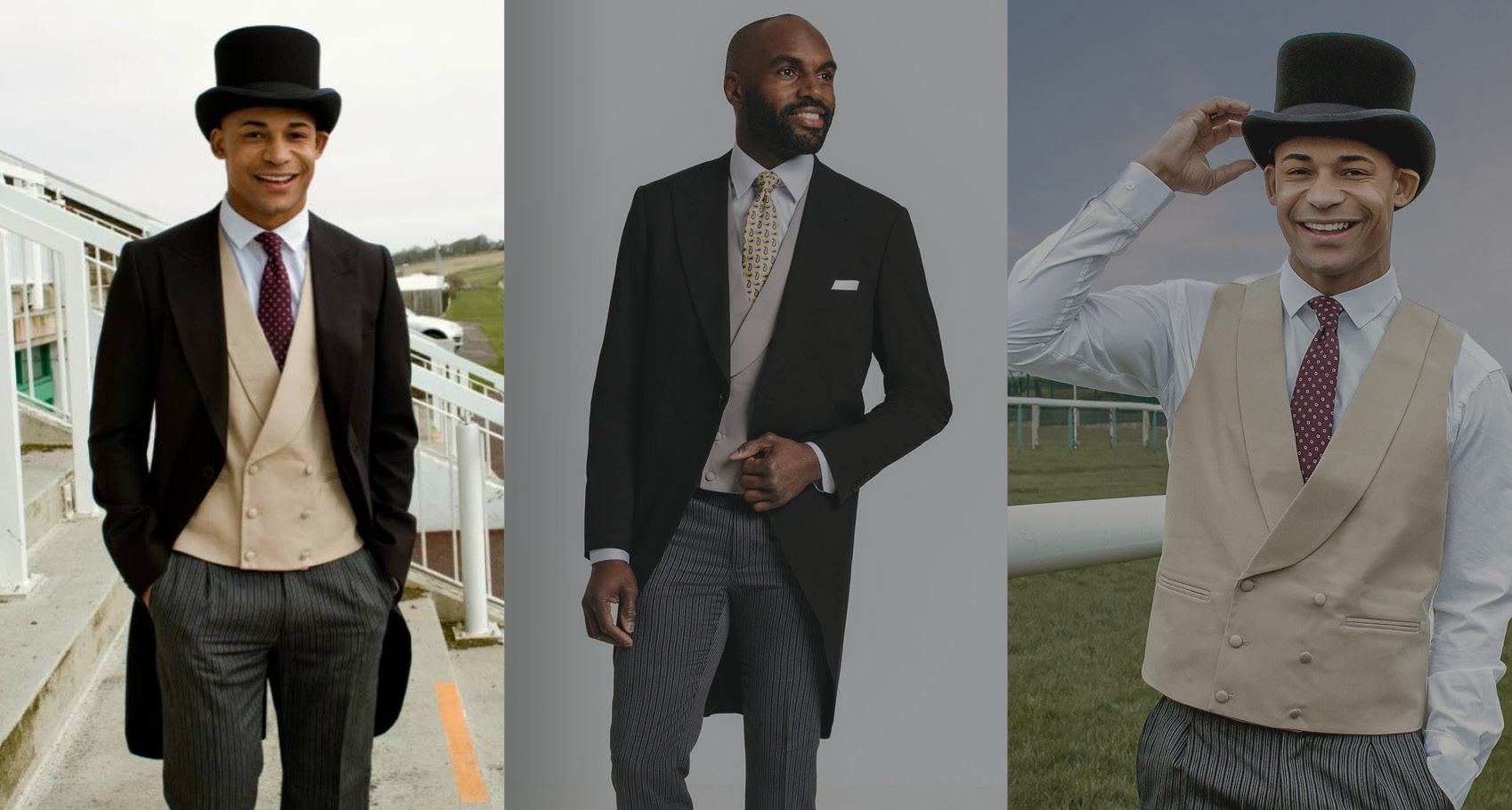 Royal Ascot suit with top hat and morning dress styling
